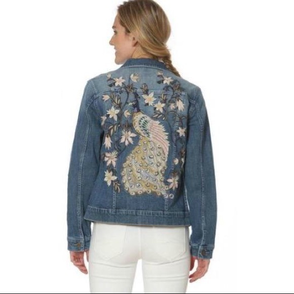 peacocks white denim jacket